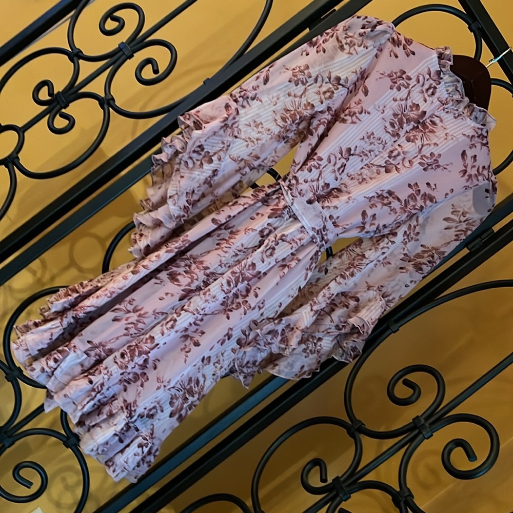 STELLAH Blush Floral Dress - Picture 5 of 16